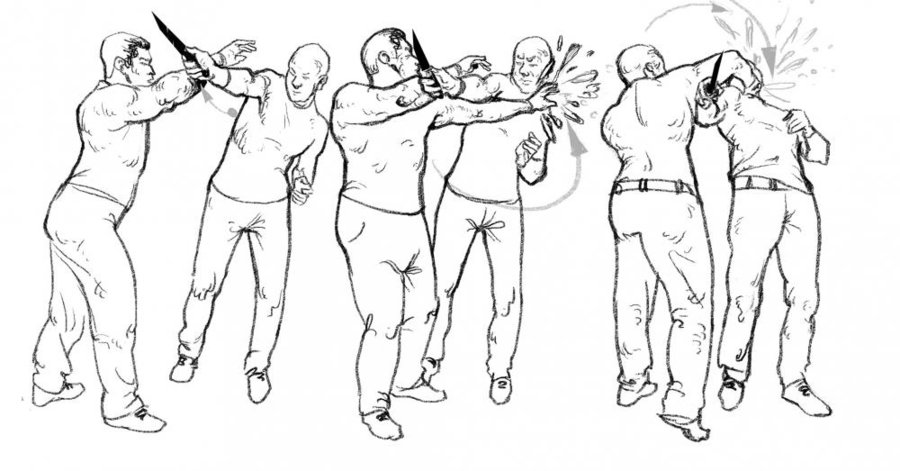 Тренировка по самообороне